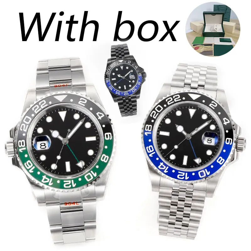 DHgate designer mens watch automatic machine GMT sapphire 904L stainless steel Aik ST9 luminous waterproof root beer watches sea swim Luxury SKY left hand watch