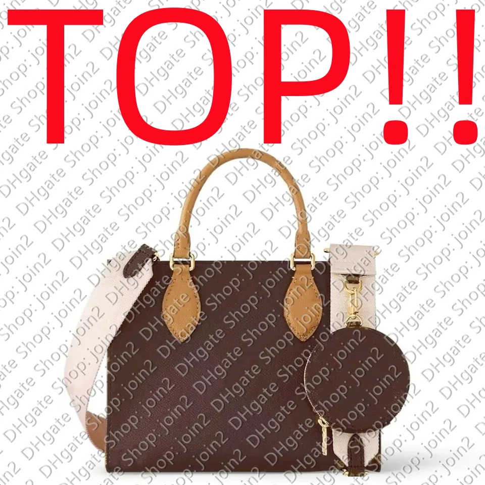 BOVENKANT.M46373 ONTHEGO PM TOTE Boodschappentas Groothandel Designer Handtas Tassen Portemonnee Hobo Portemonnee Avondrugzak