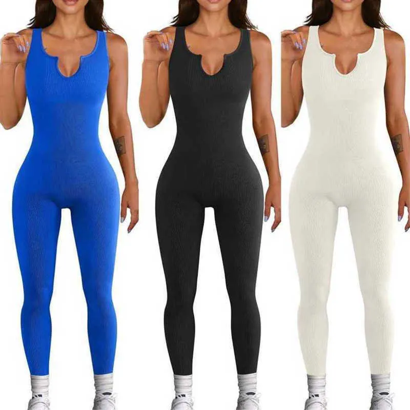 Kvinnor Jumpsuits Active Designer Underwears Sexig ärmlös Vest Bodysuit Hög Elastisk tråd Slimming Höftlyftare Rompers