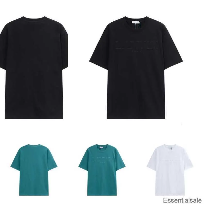 Lanvins 2023 T-shirts Hommes Femmes Designers Manches Courtes Mode Été Printemps Casual Coton Tees Italie Style Tops Noir Blanc Vert Sehx