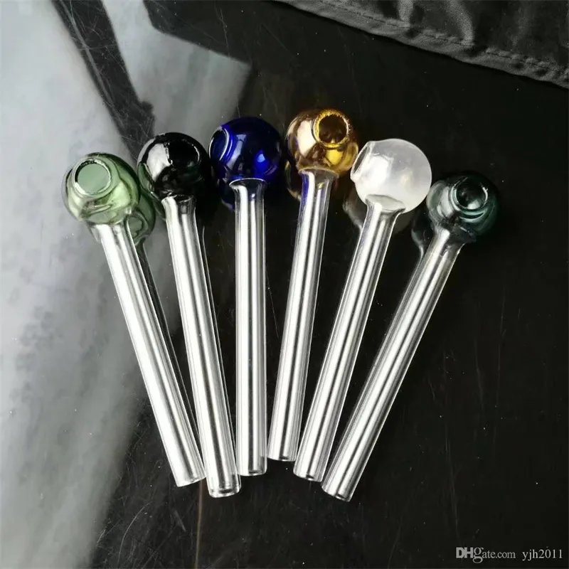 Direct burner glass bongs accessories long 10cm Glass Smoking Pipes colorful mini multi-colors Hand Pipes Best Spoon glass Pipes