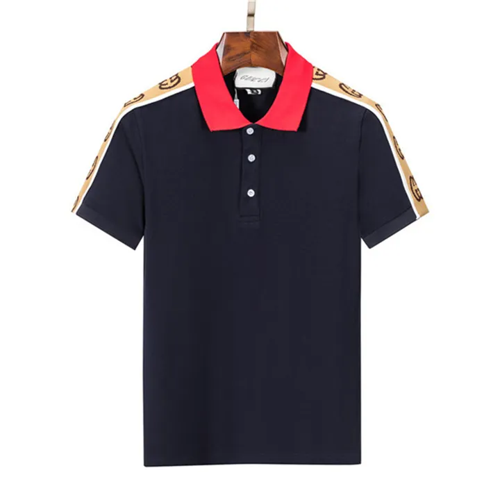 Luxury Mens Designer T Shirt Black Red Letter Printed Shirts Short Sleeve Fashion Brand Designer Top Tees M-3XL PM55