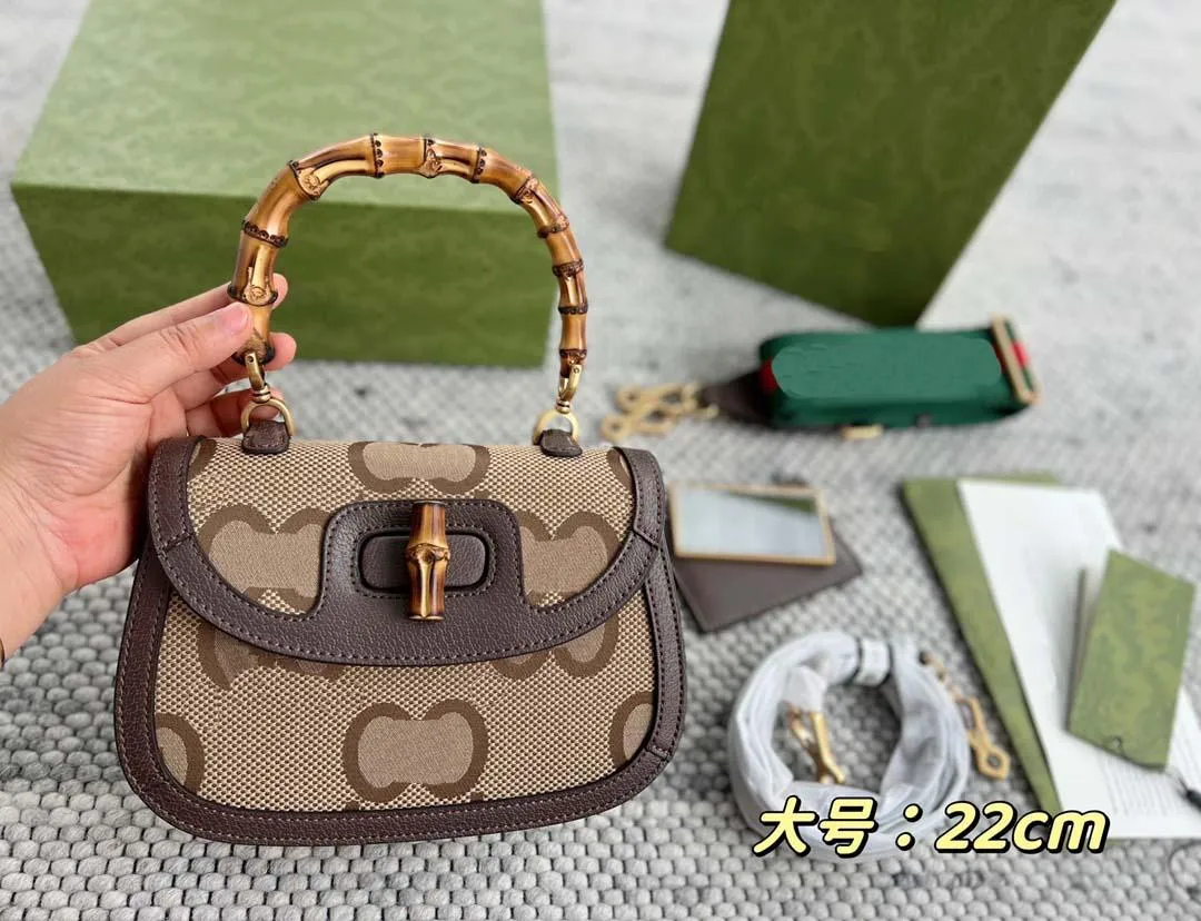 Luxe Femmes Designers Sacs à main avec des sacs en bambou Vintage Totes Petit Top Poignée Sac Lady Top-qualité Fourre-Tout 2022 Nouvelle Mode Bandoulière Shouler Sacs À Main