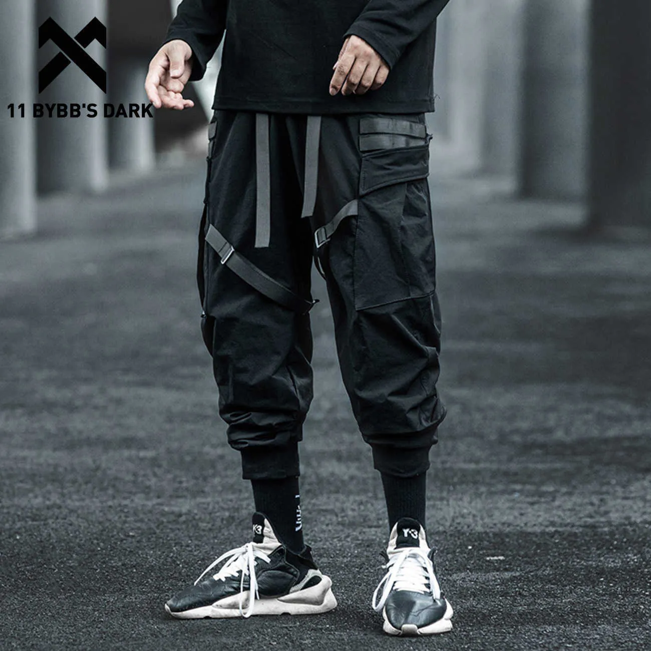 Мужские брюки 11 Bybb's Dark 2020 Streetwear Multi Pocketing ленты грузовые брюки Man Hip Hop Tactical Function.
