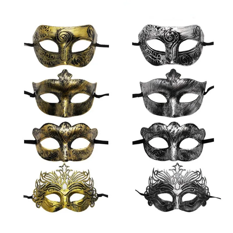 Black Masquerade Ball Mask Flower Prom Wedding Halloween Cosplay Mask by
