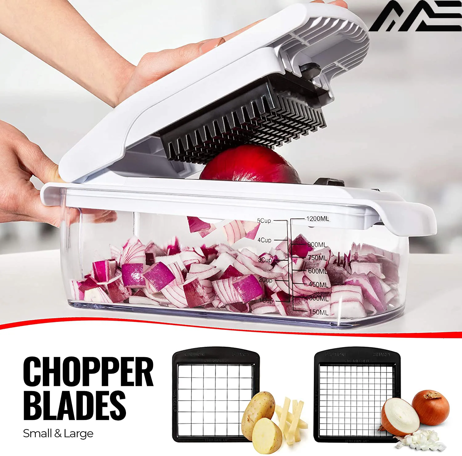 Fruit Vegetable Tools 14in1 Multifunctionele groentehobbelaar huishoudelijke salade Salade Chopper Kitchen Accessoires Keukengerei opslag nuttige dingen voor huis 230224