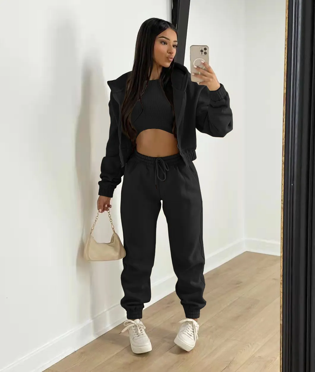 High waisted sweatpants outfit new arrivals