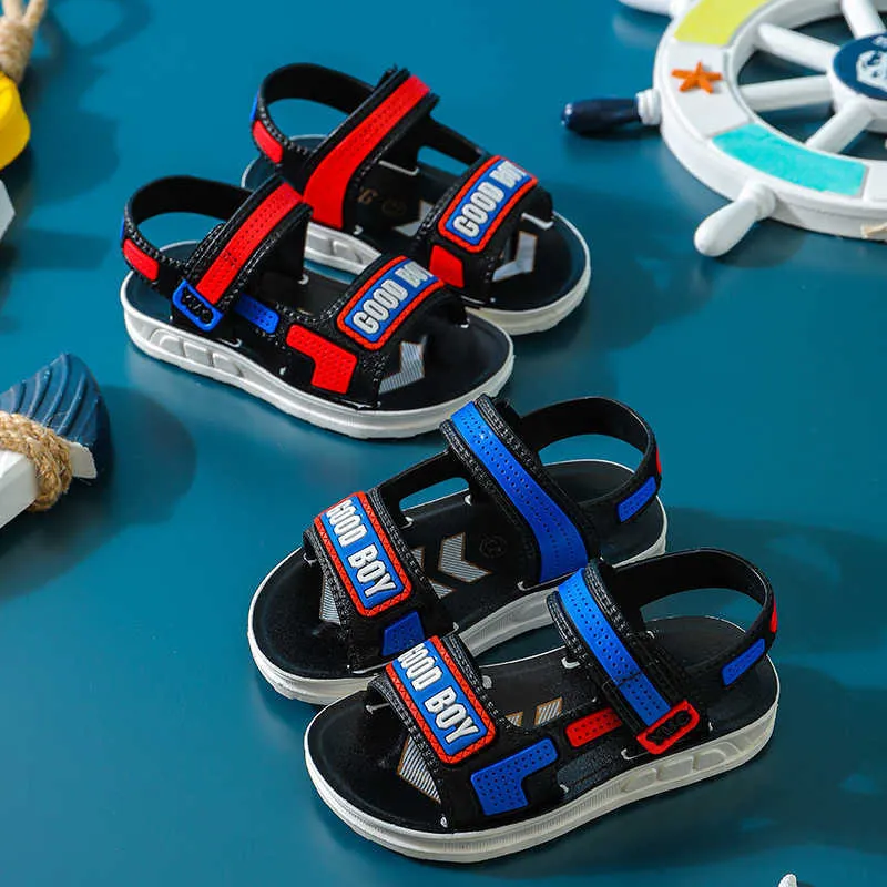 Sandals Toddler Boy Sandals Summer Baby Prewalker Fashion Sport Sandal Kids Boy Beach Shoes Soft Sole Nonslip Sandalias Infantil 2135 Z0225