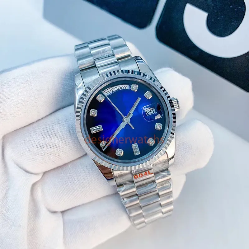 Męskie zegarek luksusowe designerskie zegarek biznesowy automatyczny zegarek mechaniczny Waterproof Sapphire Glass Męs i miłośnicy kobiet oglądają luksusowy prezent