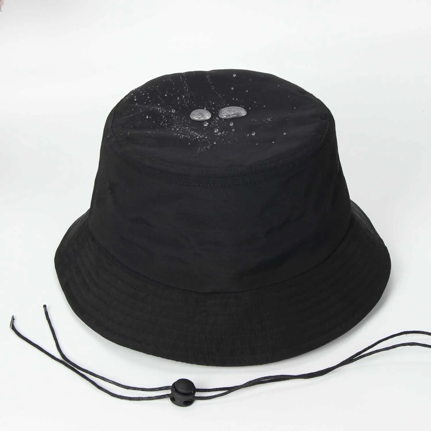 Waterproof Oversized Panama Beige Bucket Hat With Wide Brim For Men And