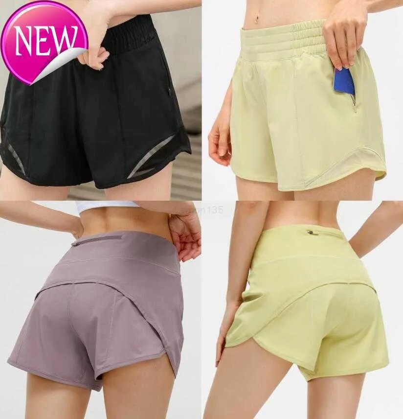 Survêtements pour femmes 2021 femmes l-33 short de yoga pantalon poche à séchage rapide tenue de sport de sport de haute qualité robes d'été de style taille élastique23