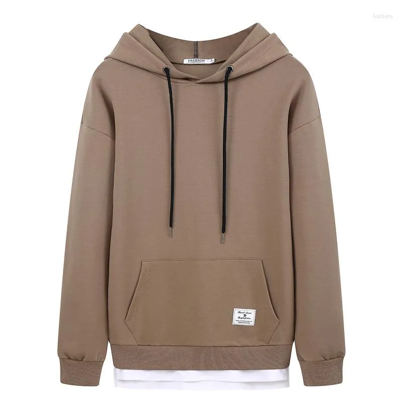 Heren Hoodies 2023 Autumn Men Hooded Ins Solid Color Super- Modellen Tide Brand Casual Shirt