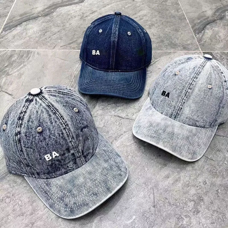 Luxe designer honkbal cap hoogwaardige denim stijl buiten reizen casquette zon hoed goed leuk