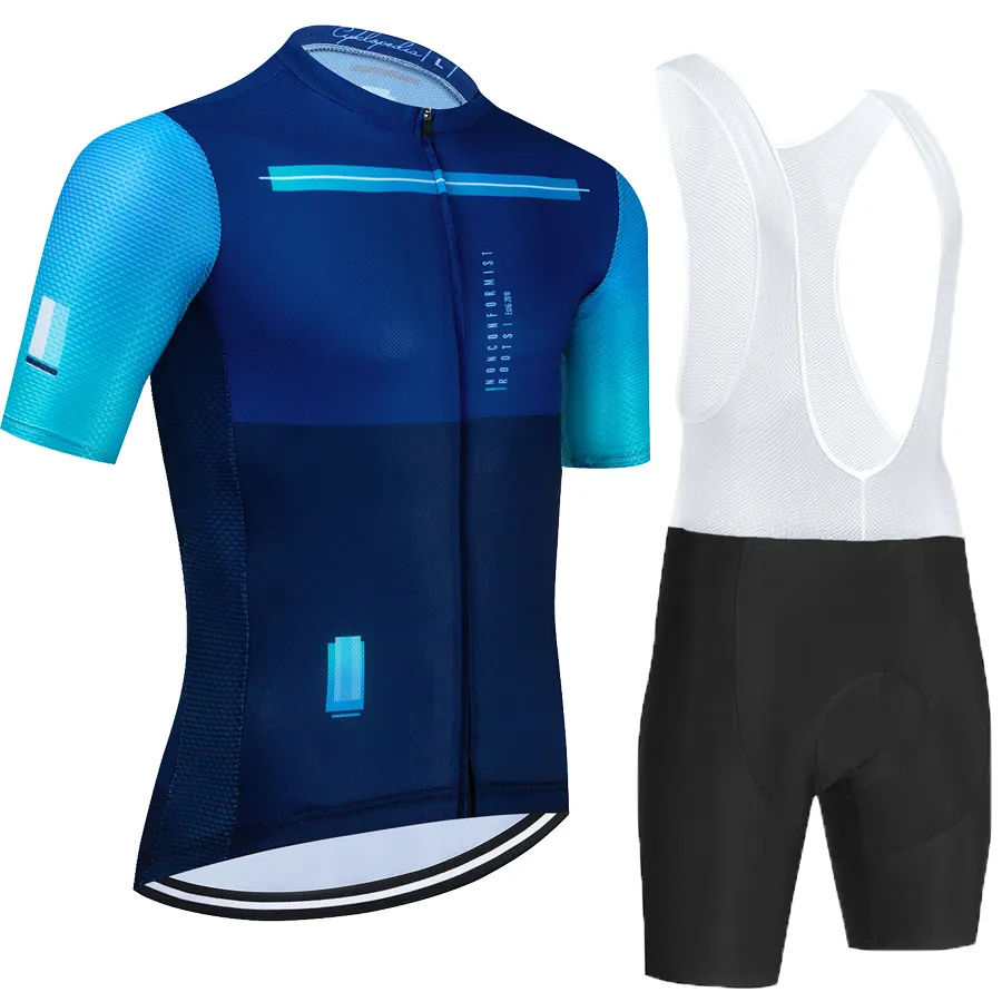 Kolarki Zestawy Jersey Cyklopedia Summer Jersey MTB Mountain Rower Ubranie Mężczyźni Krótki zestaw Ropa Ciclismo Rower Ubranie ubrania Ubranie Mężczyźni 230224