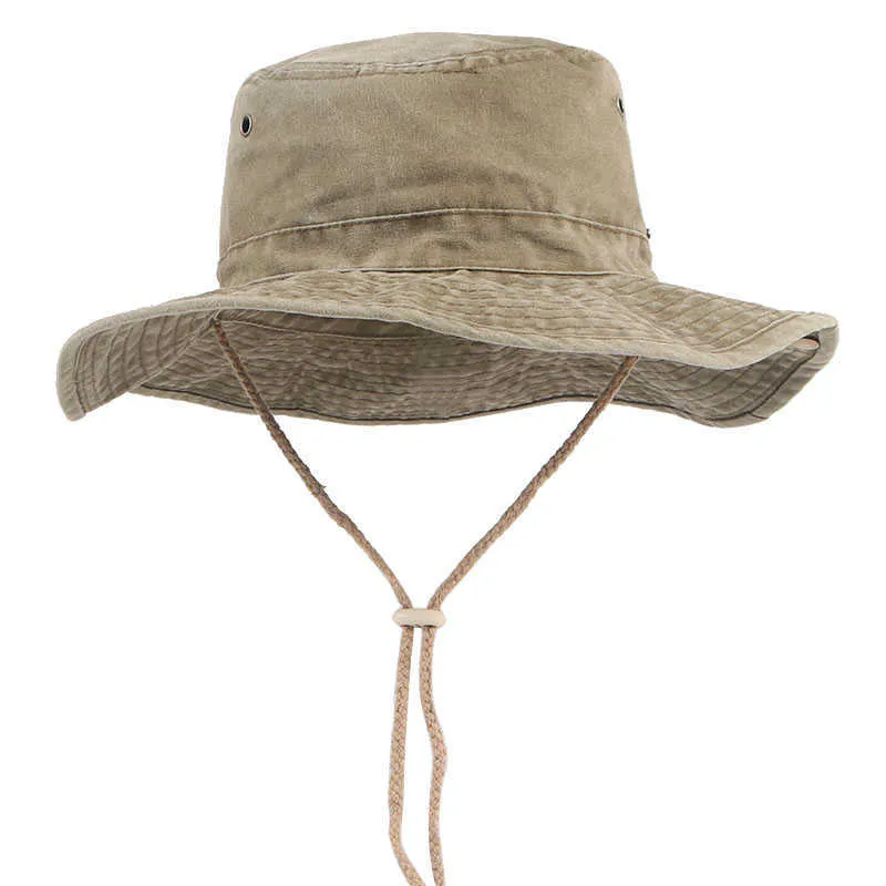 Chapéus de aba larga Chapéus de sol do panamá para homens 2022 Cap de pesca ao ar livre Bum ampla Proteção anti-UV Women Bucket Hat Summer caminhadas de pescador Caps G230224