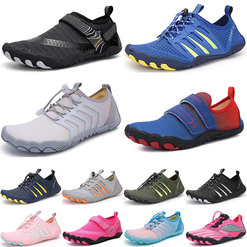 hommes femmes sports nautiques natation chaussures d'eau blanc gris bleu rose chaussures de plage en plein air 020