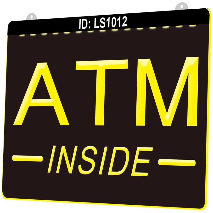 LS1012 ATM داخل علامة الضوء الإغراء LED 3D نقش كامل التجزئة 281J