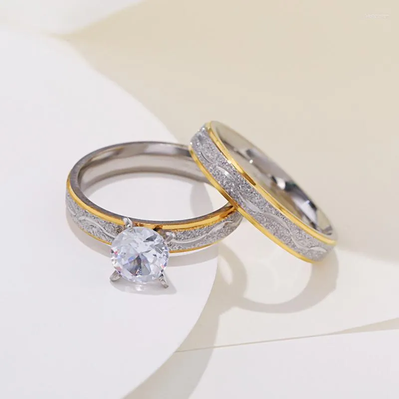 Anillos De Boda 4mm Pareja Amante Compromiso Para Mujeres Hombres Zirconia Anillo De Acero Inoxidable Simple Regalos De Joyeria De Moda De 9 45 DHgate