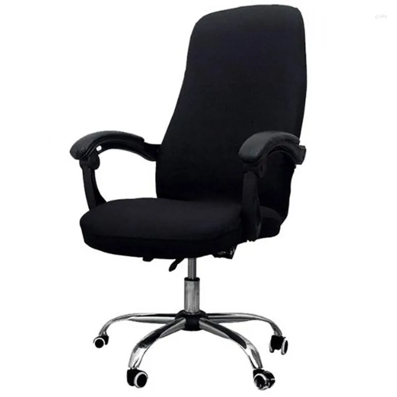 Promotion sur les housses de chaise ! Housse de siège d'accoudoir de bureau monobloc protection de fauteuil d'ordinateur élastique rotatif (couverture uniquement)