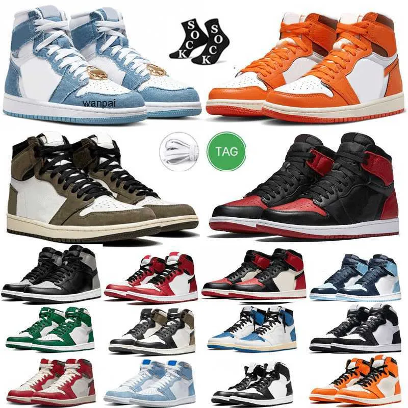 2024 Storlek 13 Herr basketskor Kvinnor Patent Bred Diamond Yellow Toe Stealth University Blue Reverse Mocha Smoke Grey Sports Shoes High Low Low