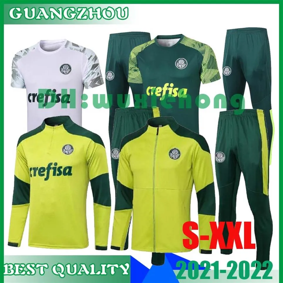 2021 2122 Palmeiras Jacket Tracksuit Chandal 21 22 Palmeiras Dudu G Jesus Alecsandro Felecso Melo Football Jacket Training Suit SIZ224O