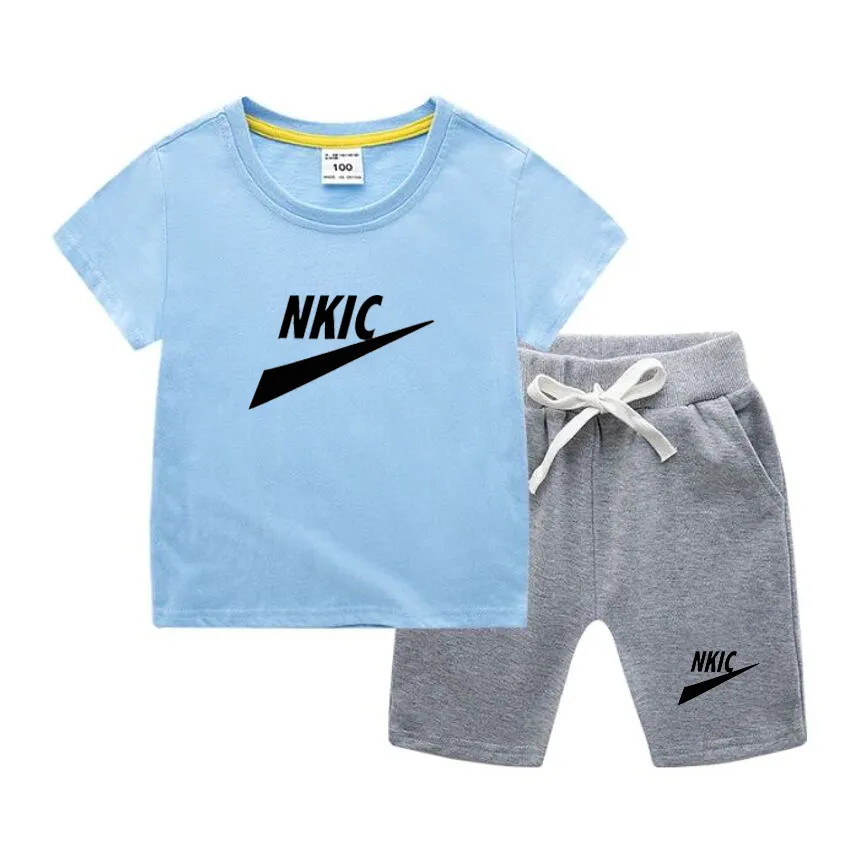 Zomer babyjongen kleren Kinderkleding Sets Pakken Babyjongen Kid T-shirtbroek Korte mouw T-shirt Babymeisjeskleding