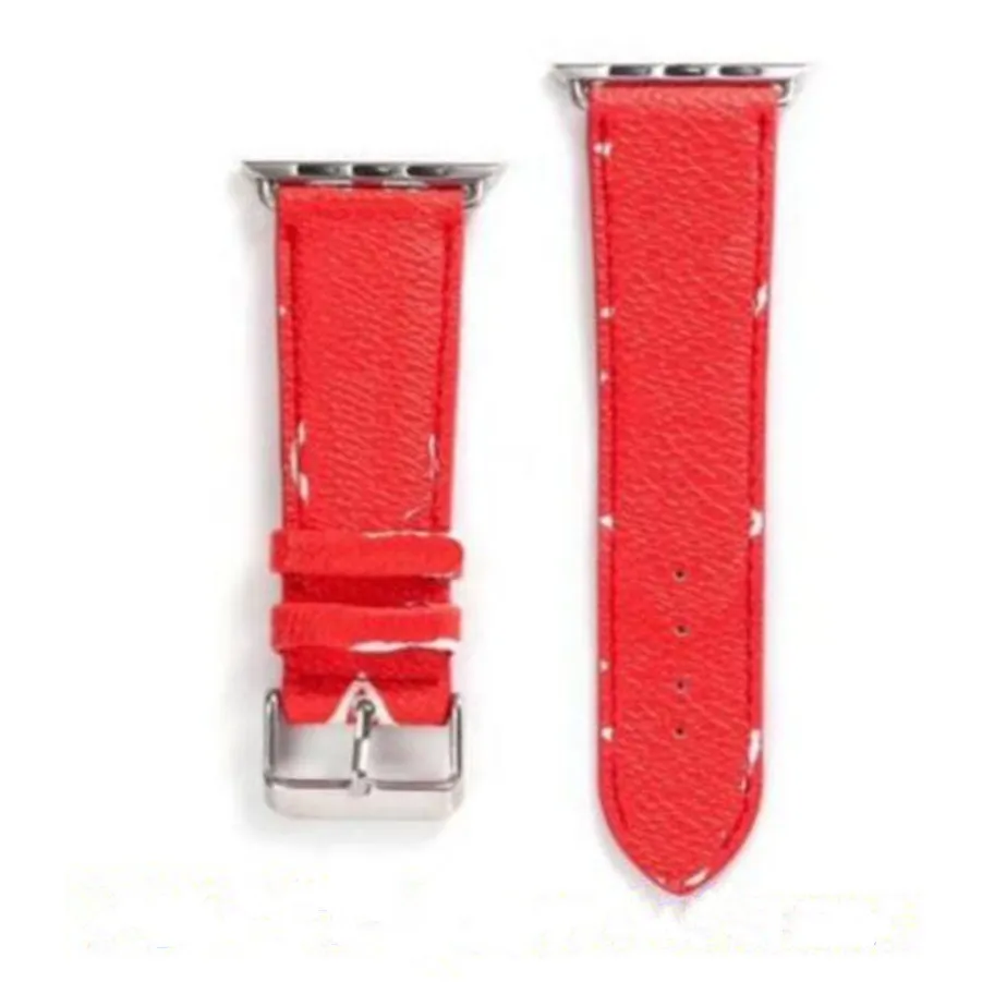 Fashion Top Designer Watchband Straps für Apple Watch Band 49mm 45mm 42mm 38mm 40mm 44mm Luxus G Designs Uhrenarmbänder iwatch 8 7 6 5 4 Leder L Blumenarmband Streifen
