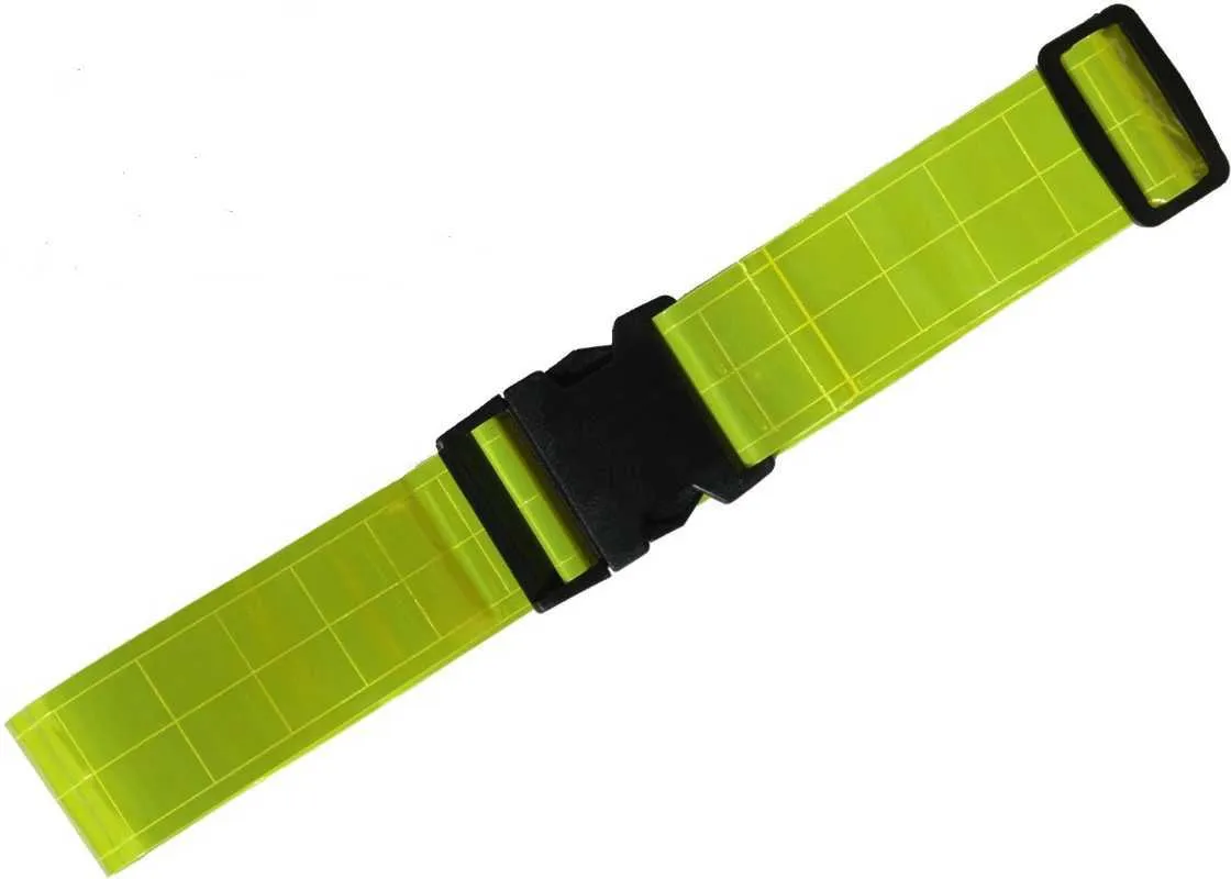 4x35cm Segurança refletor fita tira a alça de braçadeira de braço leve refletivo para corrida noturna