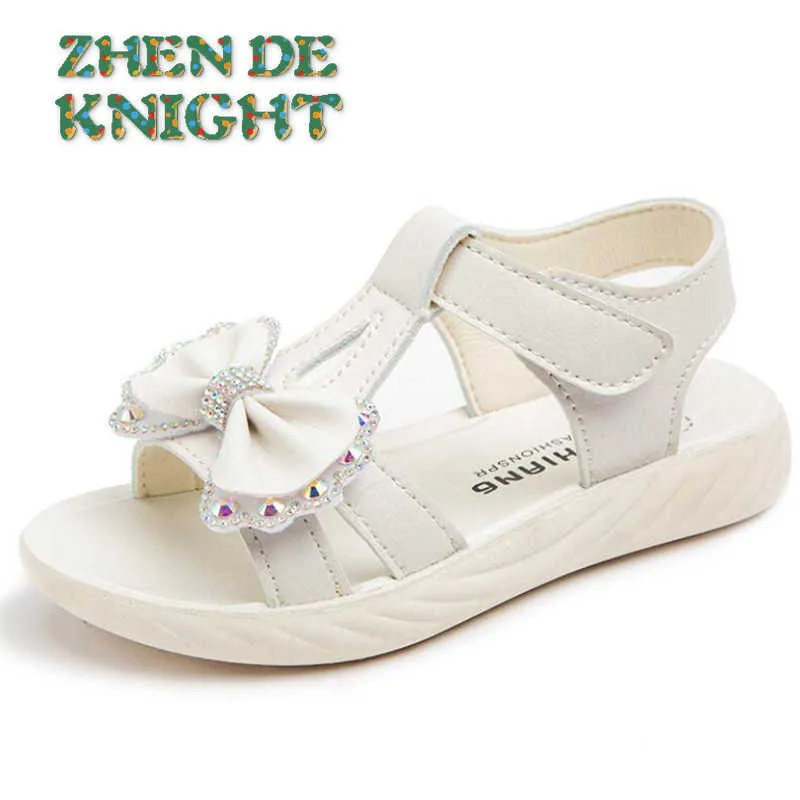 Sandalen kinder sandalen zomermeisjes schoenen nieuwe prinses kinderen sandalen voor meisjes mooie strass vlinder strandschoenen dropshipping z0225