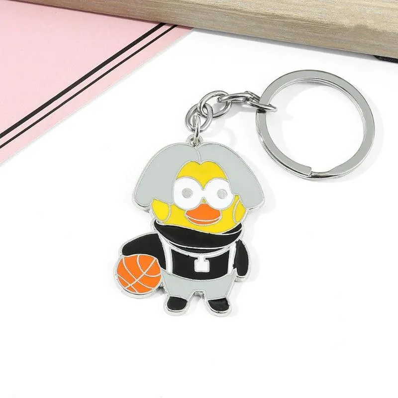 Keychains Chicken You Are Too Beautiful KUNKUN Personal Trainee Basketball Keychain Car Bag Decoration Fans Peripheral Gifts