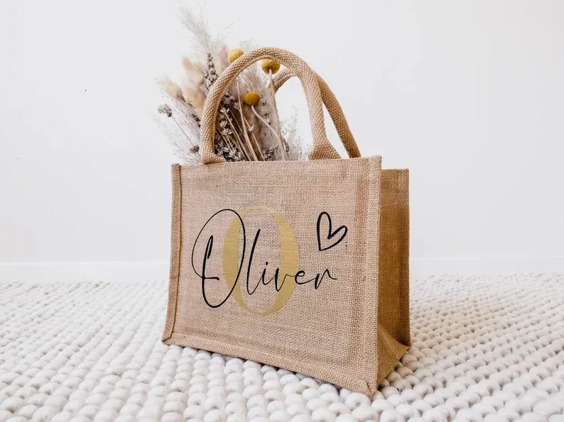 Jute top bags customised