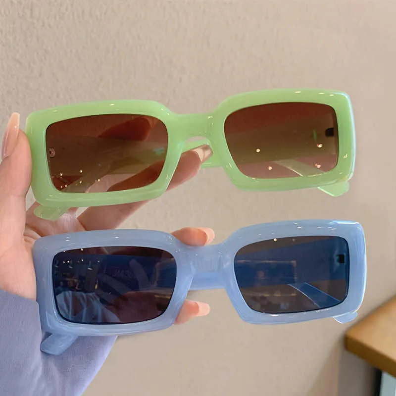 Солнцезащитные очки Новые многоцветные прямоугольные солнцезащитные очки
