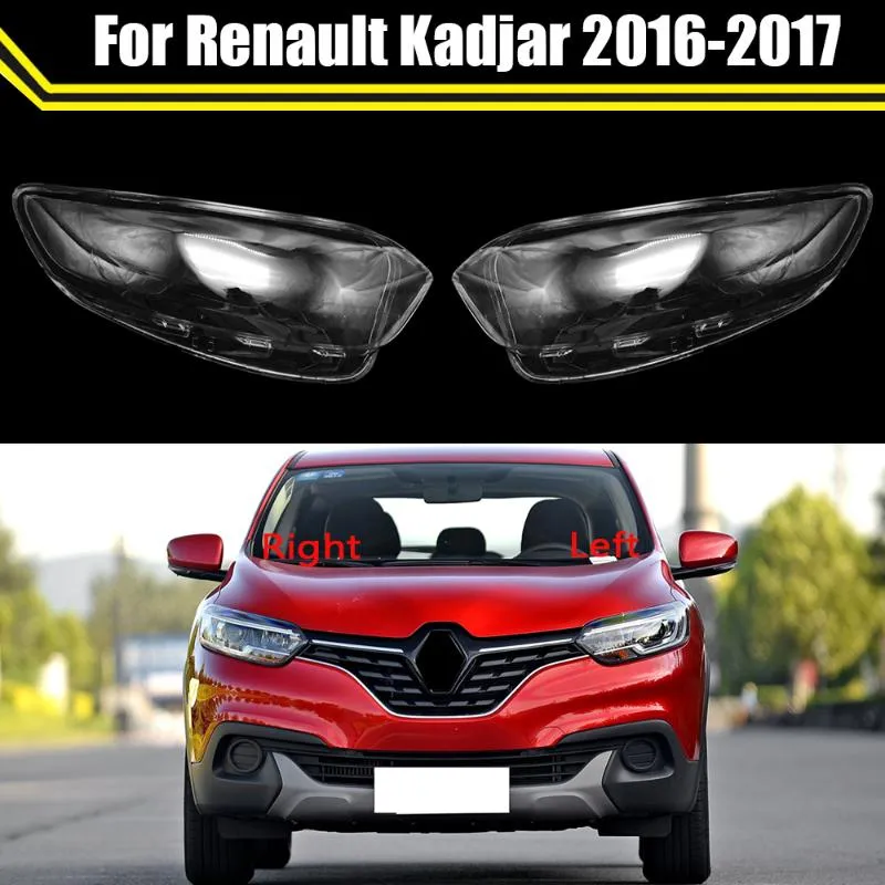 Lighting System Other Car Front Headlight Cover For Kadjar 2023 LED Headlamps Transparent Lampshades Lamp Light Case Lens Glass Shel