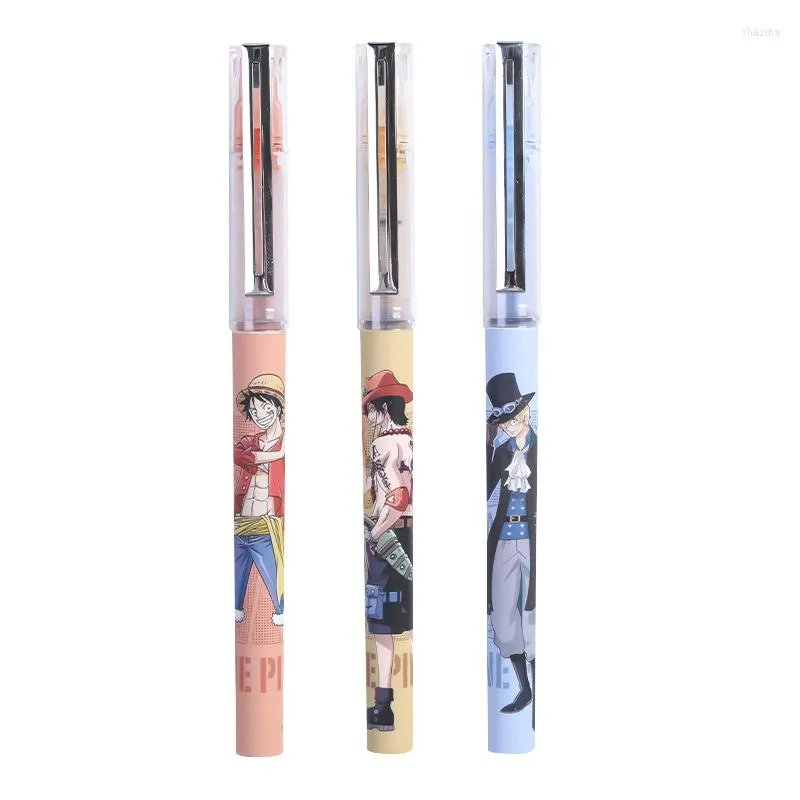 Mg 3/6/9pcs Gel Pen 0.5mm حبر أسود سريع الجفاف على التوقيع السائل على التوقيع على درجة المظهر SCHOOL SCHOOLERY SCHOOLERY