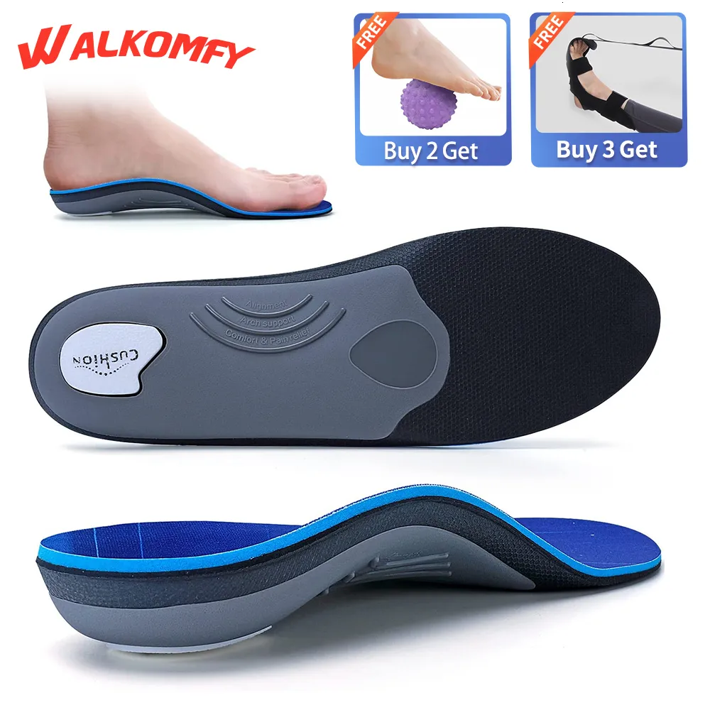 Schoenonderdelen Accessoires Walkomfy Zware Ondersteuning 210Lbs Fasciitis Plantaris Inlegzolen Steunzool Ortic Inserts Flat Feet Heel Pain Relief Ortics 230225