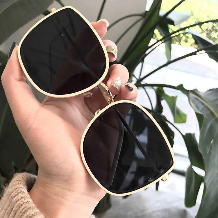 Sunglasses Vintage Square Sunglasses Women Cat Eye Brand Designer Metal Sun Glasses White Mirror Eyeglasses UV400 Oculos De Sol Feminino G230225