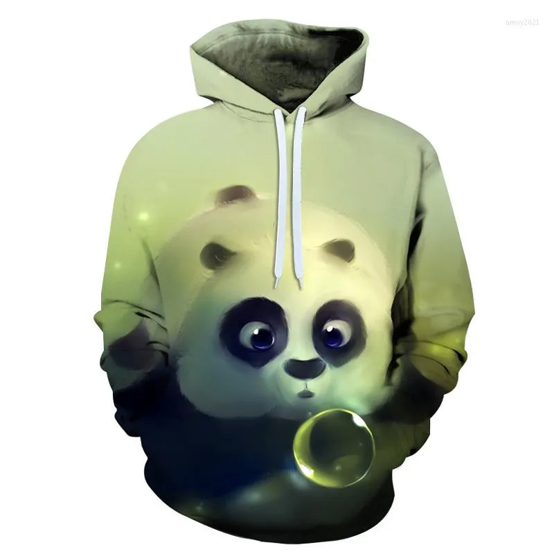 Bluzy męskie najnowsze nadruk 3D PANDA Animal Bluza Bluza Sportswear Fashion Pullover Jersey xxs-6xl