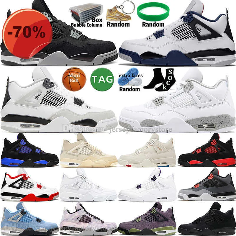 ₩13,818에서 샌들 OG New Sail Military Black Cat Oreo 4 4S Mens 농구화 대학