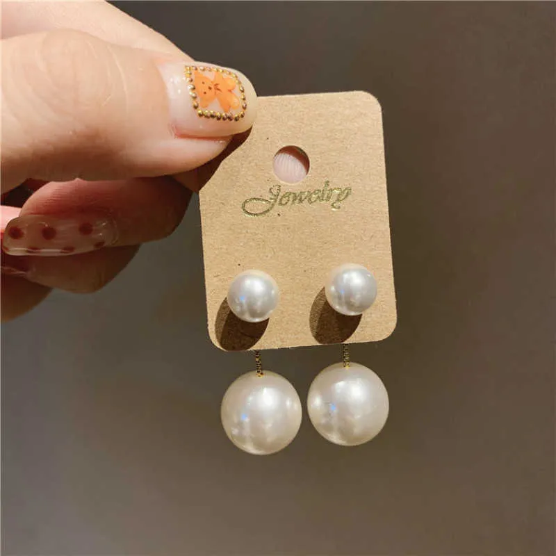 Charm Zeojrlly Pearl Vintage Round Women Женщины Серьги Простая сладкая женская элегантная модная мода