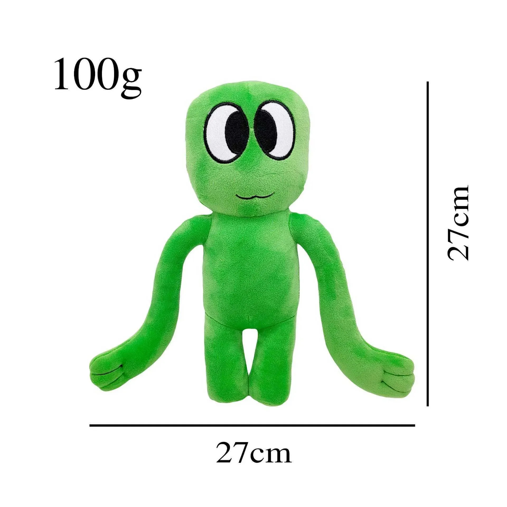 15cm Kawaii Green Rainbow Friends Plush Toys Game Anime Figure