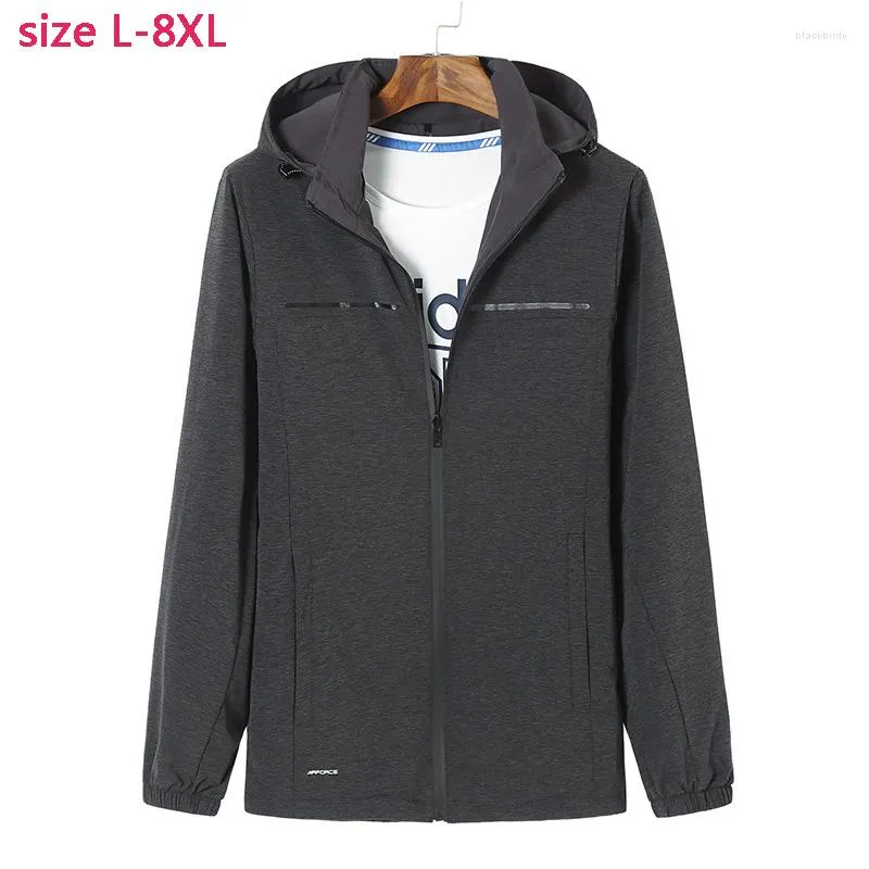 Men's Hoodies Arrival Men Zipper Fashion Super Large Casual Double Faced Wear Jacket Autumn Hooded Mens Plus Size L2XL3XL4XL5XL6XL7XL8XL