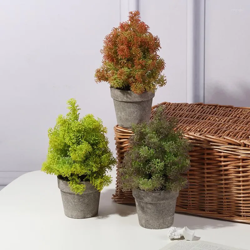 Dekorative Blumen Bonsai künstliche Pflanzen Kunststoff Gras gefälschte Simulation Hochzeit Pografie Personal