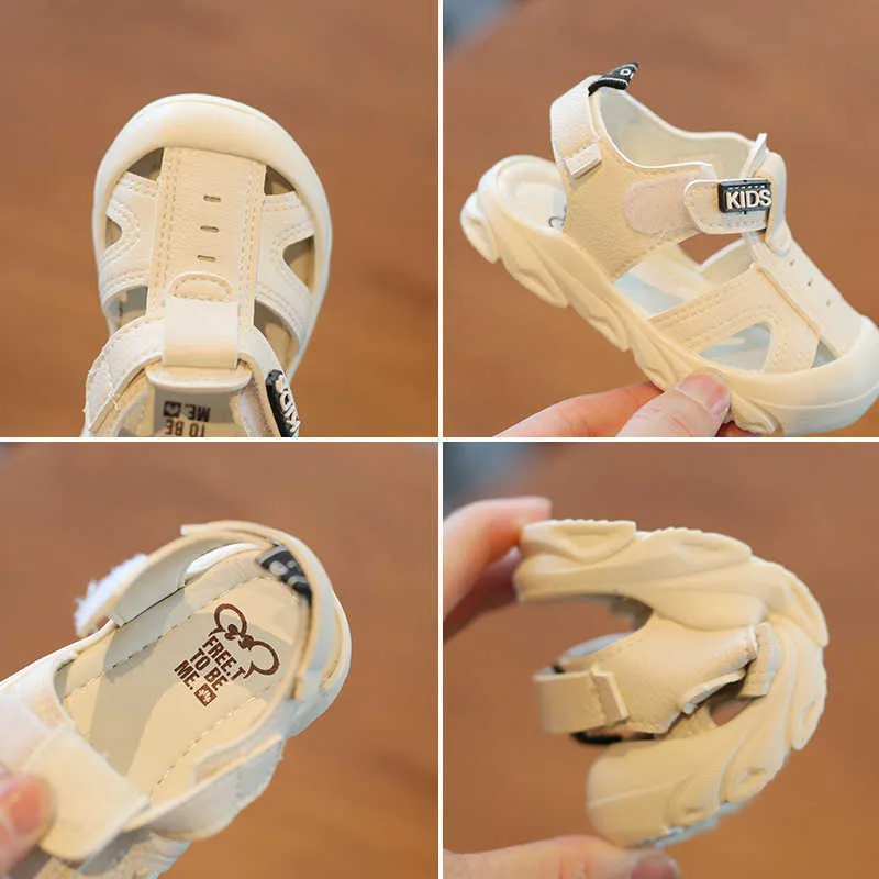 Sandals Baby Shoes Summer Sandals Boys Toddler Girl Sandalia Infantil Fashion PU Soft Sole Nonslip Chaussure Bebe Fille Kids 03 Years Z0225 Z0225