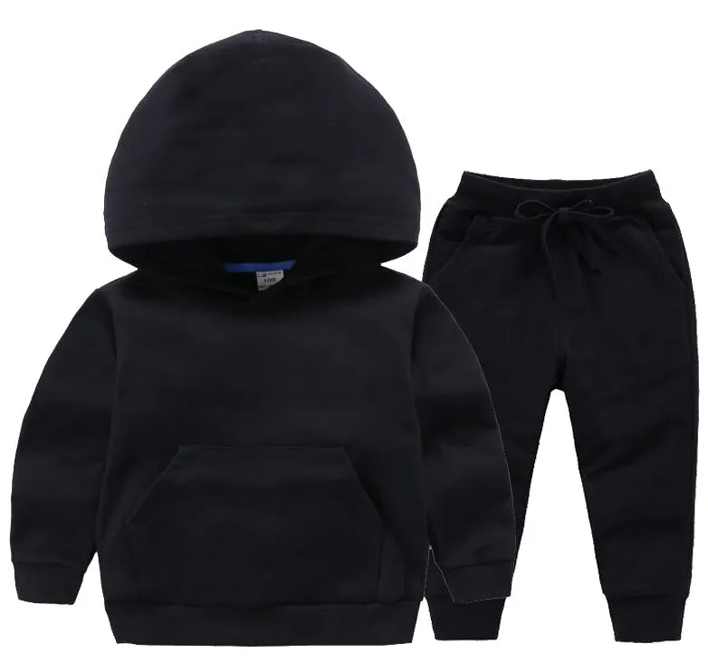 Nieuwe kinderen 1-13 jaar trainen babykleding sets jongens meisjes mode sportpakken hoodies broek printjongen kleding