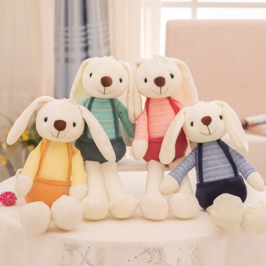 40 cm Kawaii Bunny Plush Rabbit baby speelgoed schattige zachte doek knapperig dieren konijn huisdecoratie voor kinderen baby sweepease speelgoed geschenken