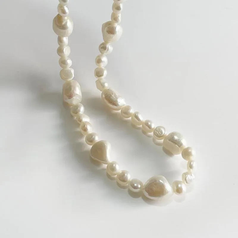 Anelli a grappolo SHANICE Collana in argento sterling S925 con perle di forma irregolare, regalo esagerato per le donne, per la mamma