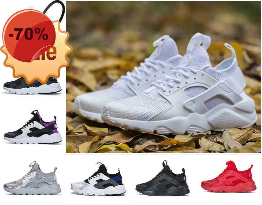 Sandales Top Qualité 2022 Baskets Huarache Ultra 4.0 Hurache Chaussures de course pour hommes Femmes Triple Blanc TOUT Noir Huraches Harache Baskets de sport