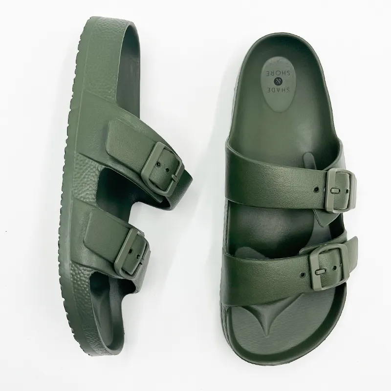 Slippers de alta qualidade chinelos para homens mulheres casuais confortáveis ​​de fundo macio de soldado sandálias ao ar livre Sandálias planas coloridas 230225