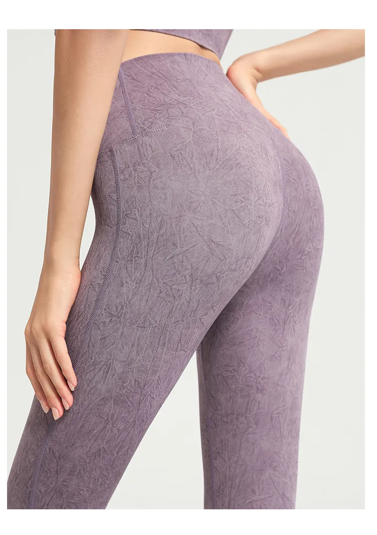 Abbigliamento da yoga Leggings da donna Glutei Sollevamento mimetico Capispalla Pantaloni da corsa attillati estivi sottili Pantaloni da corsa Leggins da fitness Abbigliamento da palestra