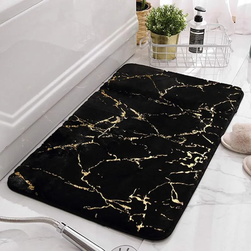 Bath Mats Non-Slip Super Absorbent Shower Bathroom Carpets Soft Toilet Floor Faux Fur Hair Rugs Tub Mat Rug